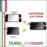 Sostituzione LCD + TOUCH + VETRO per Apple Iphone 3G 3GS