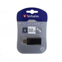 Pendrive Penna Usb Verbatim 32gb PinStripe Originale in confezione Blister Sigillata