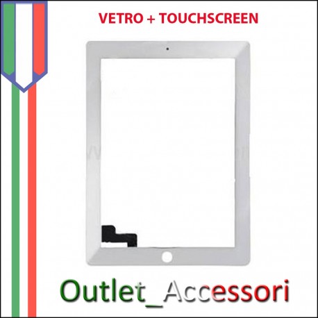 Touchscreen Vetro Ricambio per Apple Ipad Ipad1 Bianco White 3g wifi