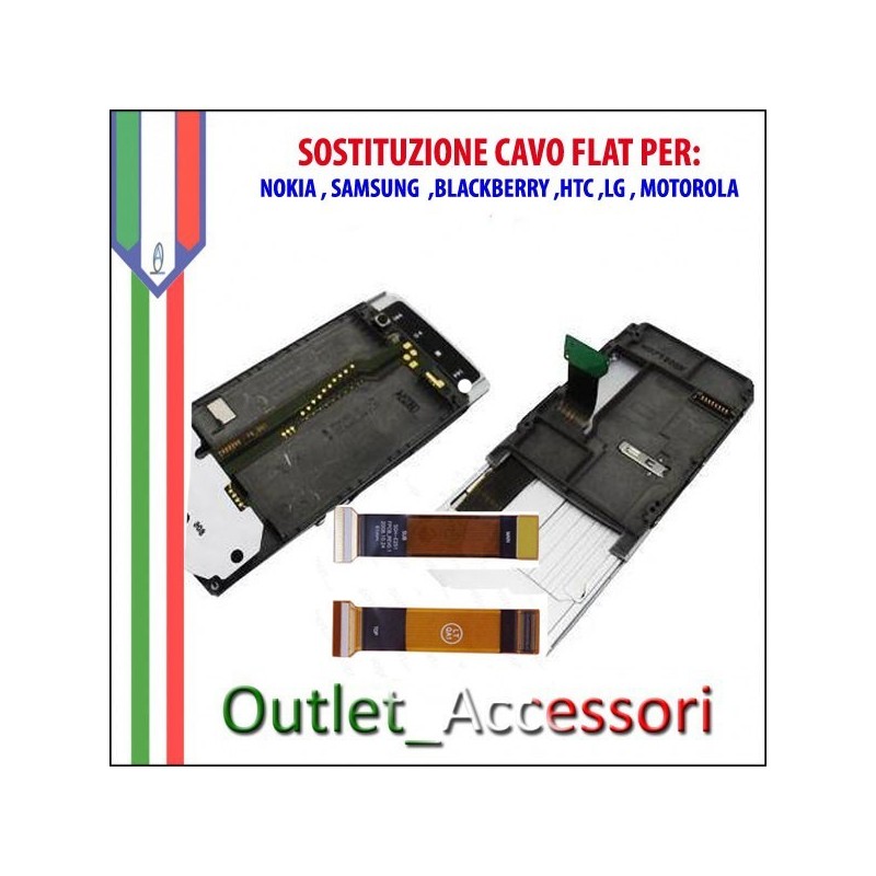 Sostituzione Riparazione Cambio Flat Flex display lcd per Cellulari Nokia Samsung Htc Blackberry Lg Motorola