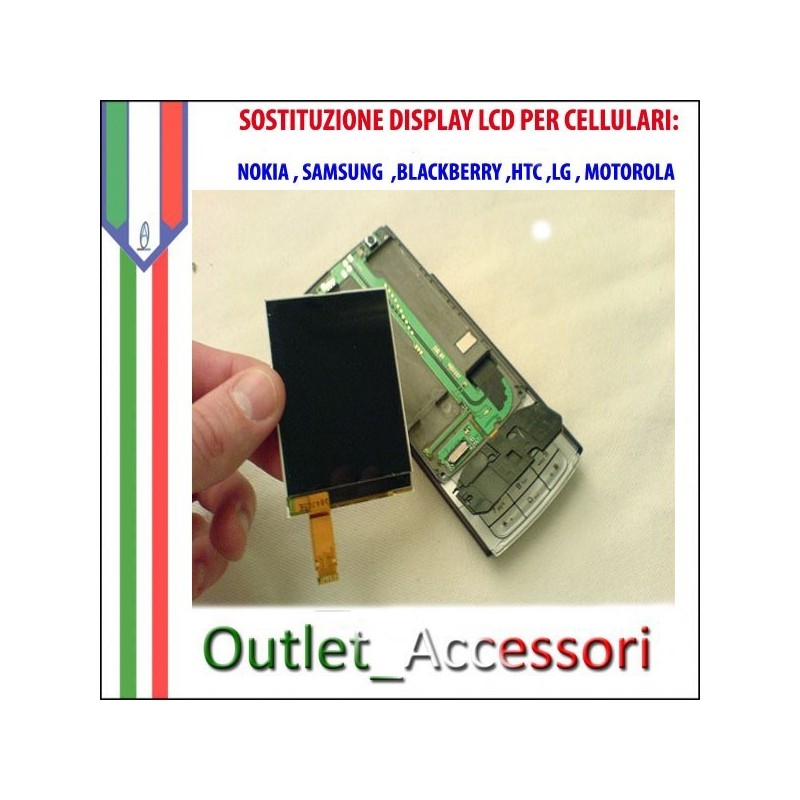 Sostituzione Riparazione Cambio Display LCD per Cellulari Nokia Samsung Htc Blackberry Lg Motorola