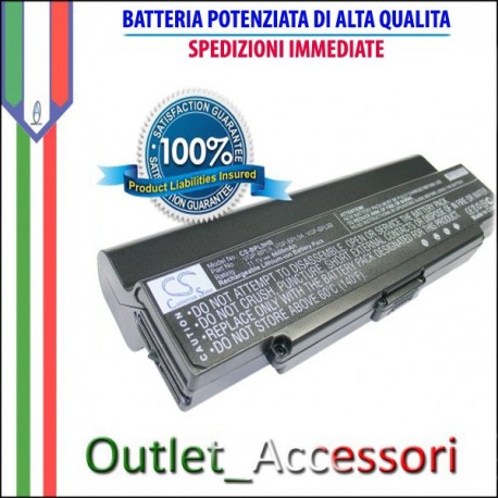 Batteria Potenziata Originale Per Notebook SONY VAIO SERIE VGN PCG VGP-BPL9 VGP-BPL9A VGP-BPL9B