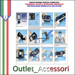 Sostituzione Riparazione Cambio Cover Scocca Tasti Tastiera per Cellulari Nokia Samsung Htc Blackberry Lg Motorola