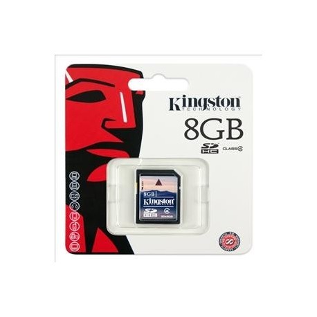 Memory Card Flash Memoria SD Kingston 8GB Originale in confezione Blister sigillata