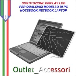 Sostituzione Cambio Assemblaggio Lcd Display Schermo per Notebook Netbook Laptop Portatili