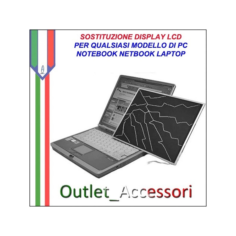 Sostituzione Cambio Assemblaggio Lcd Display Schermo per Notebook Netbook Laptop Portatili