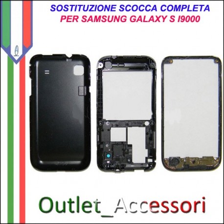 Sostituzione Cambio Assemblaggio Housing Scocca Cornice Tasti per Samsung Galaxy S I9000 GT-I9000