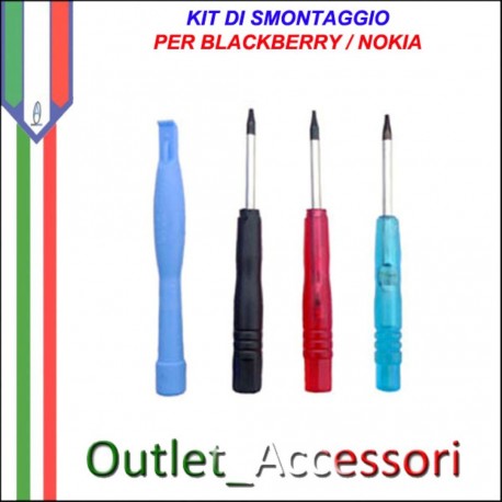 Kit Smontaggio Apertura Opening Tools BlackBerry Htc Nokia torx