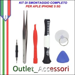 Kit Set Completo Di Smontaggio Apertura Tools per Apple Iphone 5 5g