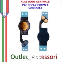 Flat flex Home Tasto Membrana Ricambio Originale per Apple Iphone 5 5g