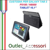 Custodia Cover per Tablet 10.1 Samsung Tab P5100 P5110 NOTE N8000