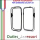 Bumper Cover Custodia Trasparente Nero per Samsung Galaxy S4 I9500 I9505