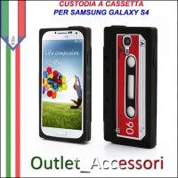 Cover Custodia Cassetta Nastro per Samsung Galaxy S4 I9500 I9505