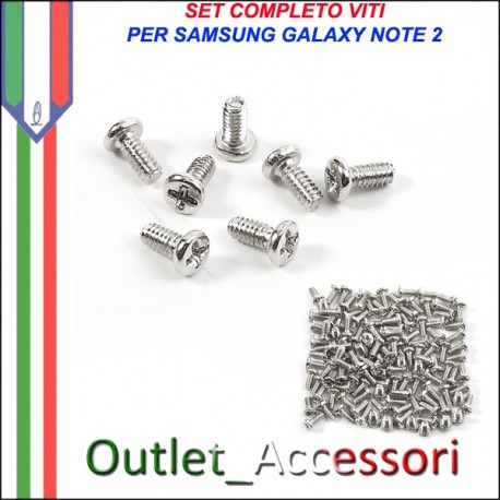 Set Kit Completo Viti vite Assemblaggio per Samsung Galaxy Note 2 N7100 N7105