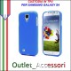 Cover Custodia Case TPU Silicone BLU Azzurra per Samsung Galaxy S4 I9500 I9505