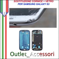 Riparazione Sostituzione Cambio Vetro Glass Schermo per Samsung Galaxy S3 I9300