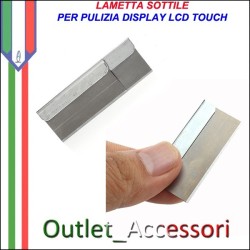 Lama Lametta Rasoio per pulizia Colla Display Lcd Vetro