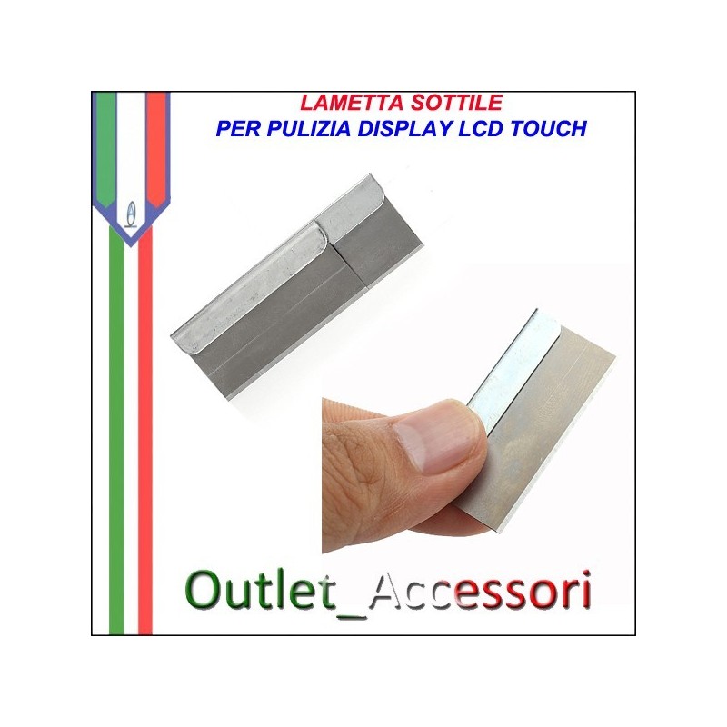 Lama Lametta Rasoio per pulizia Colla Display Lcd Vetro