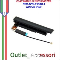 Flat Flex Ricambio Modulo Antenna Sinistra WIFI Corta per Apple Ipad 3 Ipad3 Nuovo