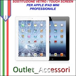 Sostituzione Riparazione Cambio Assemblaggio Vetro Touch Rotto Apple Ipad Mini