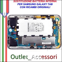 Riparazione Sostituzione Cambio Batteria per Samsung Galaxy Tab P1000 P3100 P5100 P7500 P6200 P6800 P7300
