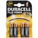 4 Batterie Pila Duracell Stilo AA Plus Power MN 1500 Originale in Blister X4