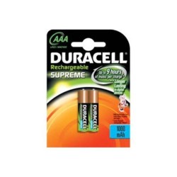 Batteria Pila Duracell MiniStilo AAA Ricaricabile Originale Supreme in Blister X2