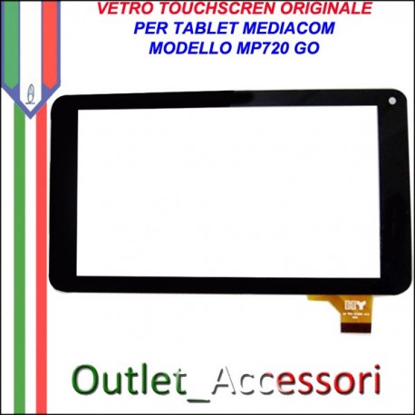 Vetro TouchScreen Touch Mediacom MP720 MP-720 GO Tablet Ricambio Originale