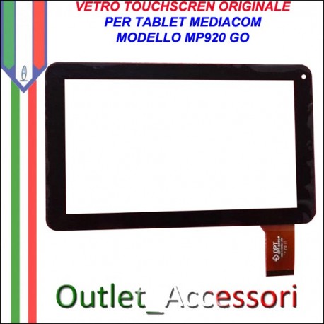 Vetro TouchScreen Touch Mediacom MP920 GO MP-920GO Tablet Ricambio Originale