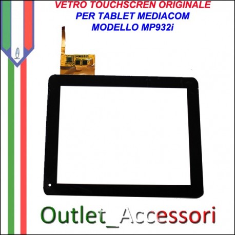 Vetro TouchScreen Touch Mediacom MP932i MP-932i Tablet Ricambio Originale
