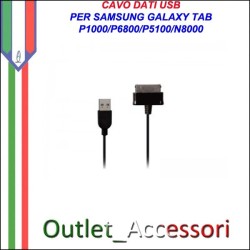 Cavo Dati USB per Samsung Galaxy Tab P1000 P5100 P6800 N8000