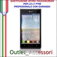 Riparazione Vetro Touch LG P700 Optimus L7 Cambio Touchscreen Schermo Rotto