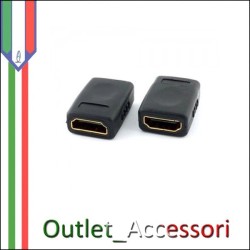 ADATTATORE FEMMINA/FEMMINA PER CAVI HDMI Pc Computer Desktop