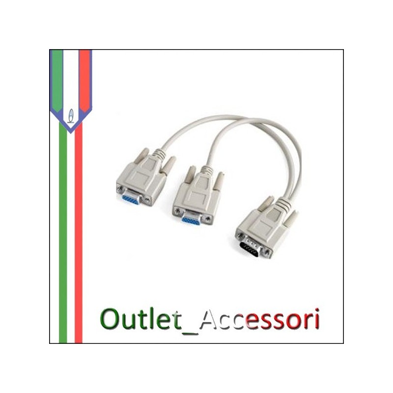 CAVO VGA PER COLLEGARE 2 MONITOR LINQ