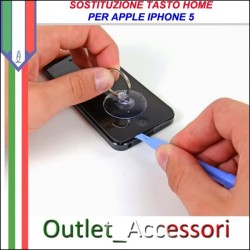 Sostituzione Tasto Home Apple Iphone 5 5g Pulsante Riparazione Assistenza