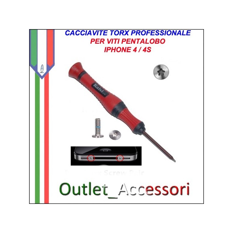 Cacciavite Torx Pentalobo Iphone 4 4s Professionale