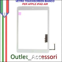 Vetro Touch Touchscreen per Apple Ipad Air Schermo Ricambio Bianco