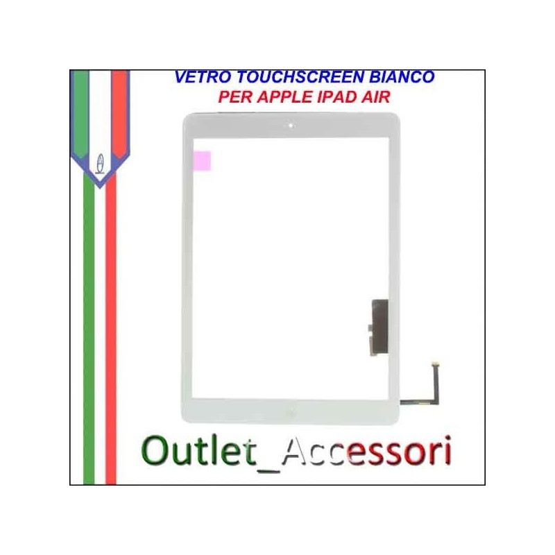 Vetro Touch Touchscreen per Apple Ipad Air Schermo Ricambio Bianco