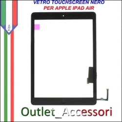 Vetro Touch Touchscreen con Tasto Flat Home per Apple Ipad Air Schermo Ricambio Nero Black