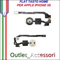 Flat Flex Ricambio Tasto Home Apple Iphone 5S