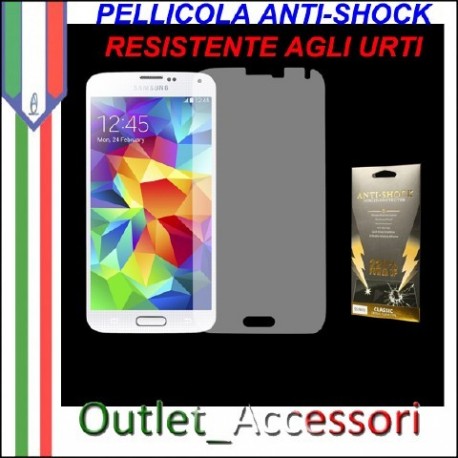 Pellicola Schermo Anti-Shock Resistente Urti per Samsung Galaxy S5 BUFF Ultimate