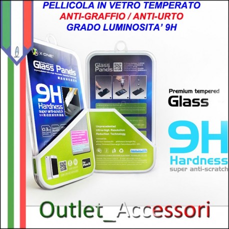 Pellicola in Vetro Temperato X-One per Apple iphone 4 4s 9H