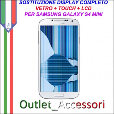 Sostituzione Display Samsung Galaxy S4 Mini i9195 Lcd Vetro Schermo Rotto Riparazione Cambio Assemblaggio GT-I9195