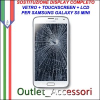 Cambio Sostituzione Display Rotto Samsung Galaxy S5 Mini G800 Schermo Vetro Touch Lcd Assemblaggio