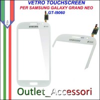 Vetro Touch Touchscreen Schermo Samsung I9060 Galaxy Grand Neo Bianco