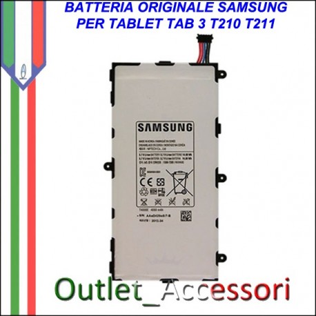 Batteria Pila Originale Samsung Galaxy Tab3 TAB 3 T210 T211 T4000E Garanzia Ufficiale