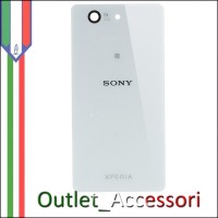 Copribatteria Originale Vetro Sony Xperia Z3 Compact Mini D5803 Bianco Bianca