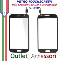 Vetro Touch Touchscreen Schermo Samsung I9060 Galaxy Grand Neo Nero