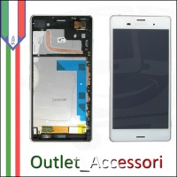 Display Schermo Lcd Touch Screen Vetro Touchscreen Ricambio Completo Sony Xperia Z3 D6603 D6643 D6653 BIANCO