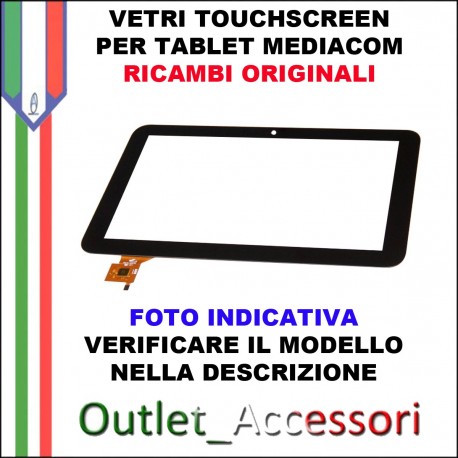 Vetro TouchScreen Touch Mediacom MP1040S2 Tablet Ricambio Originale